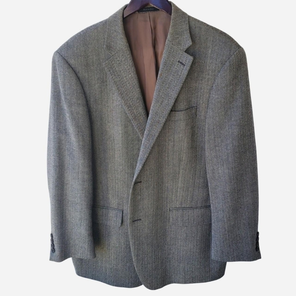 Ralph Lauren Gray Herringbone Sport Coat